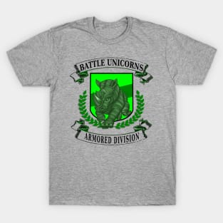 Battle Unicorn Armored Division - Charging Rhino Emblem T-Shirt